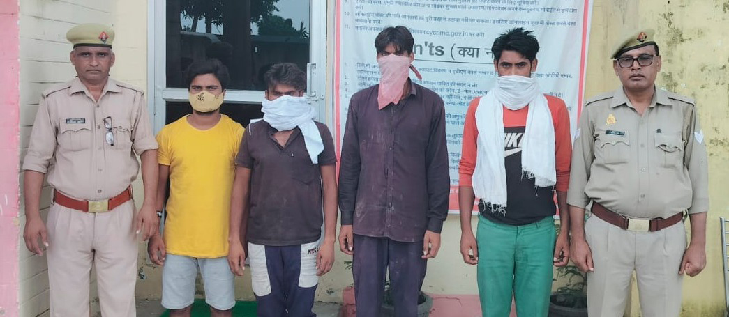 ककडीपुर में गाली गलौज, लाठी डंडों व धारदार हथियारों से हमला, पुलिस ने चार पकड़े